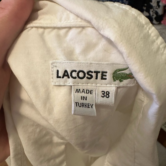 Lacoste White S-M Tunic button down - Picture 4 of 7